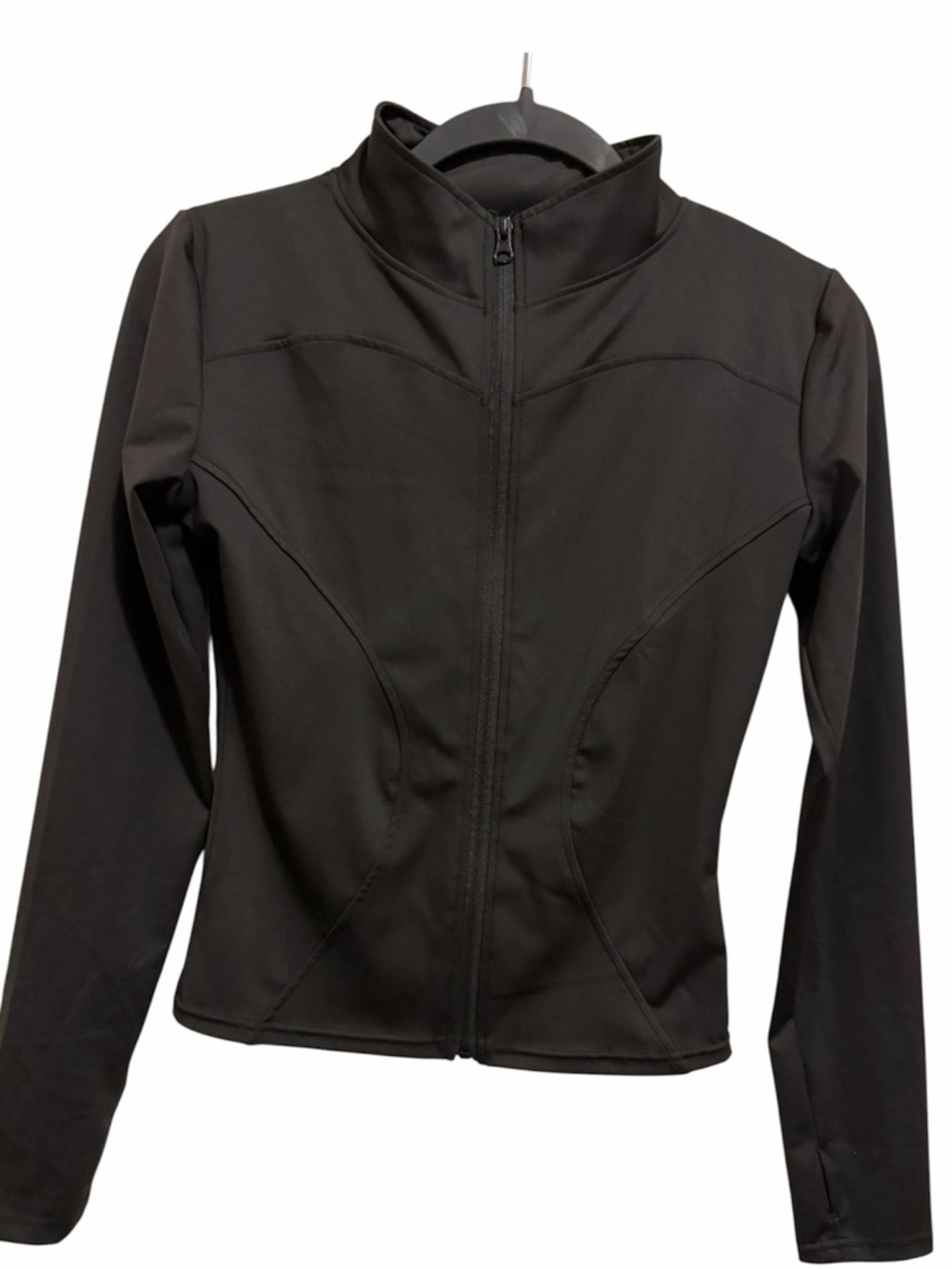 Women’s Black Zip-Front Active Jacket